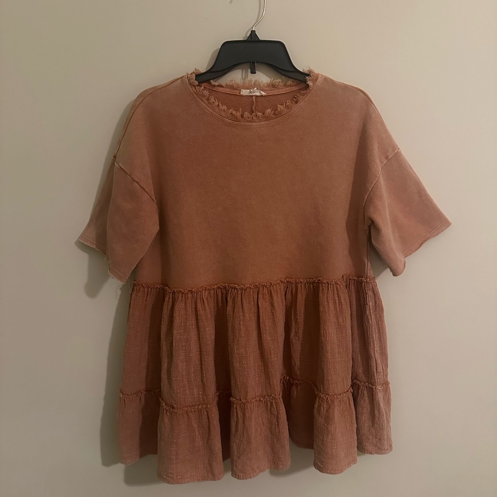 Easel Orange Top/Tunic